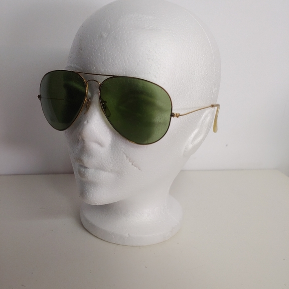 Vintage Ray Ban B&L USA AVIATOR Sunglasses Gold Pilot - Picture 4 of 8